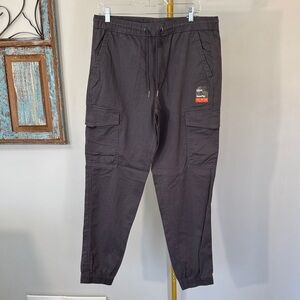 urban pipeline charcoal Cargo Joggers with Elastic Waist NEW M